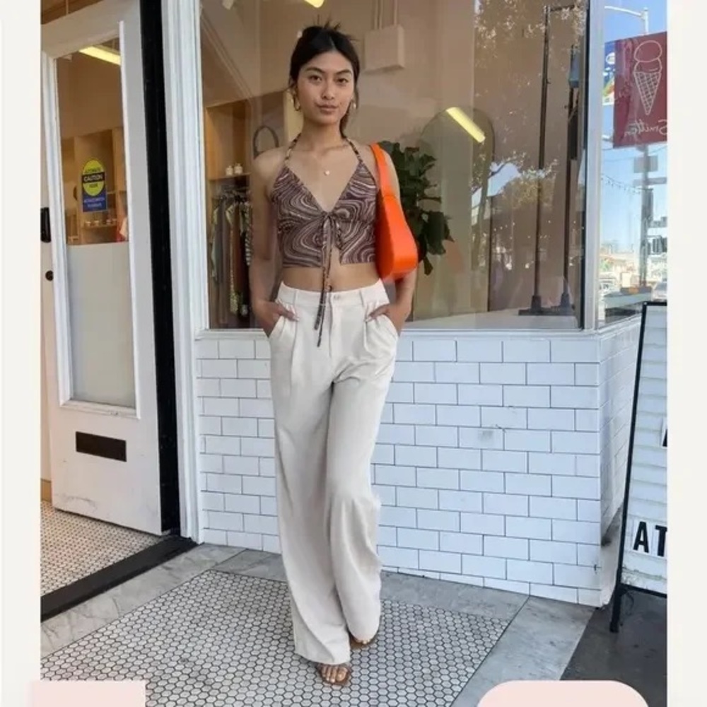 Isalis Kim Trousers NWOT Cream